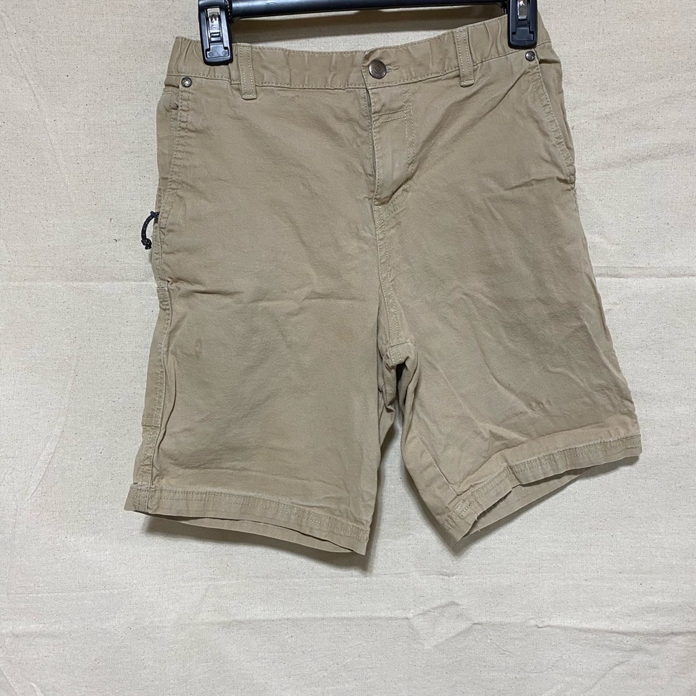 Columbia Tan Casual Shorts with Flat Front Design